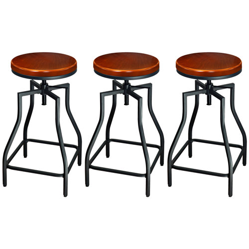 Williston Wisbech Swivel Metal Adjustable Height Bar Stool
